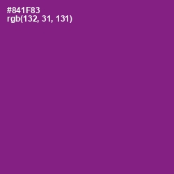 #841F83 - Violet Eggplant Color Image