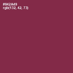 #842A49 - Solid Pink Color Image