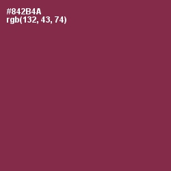 #842B4A - Solid Pink Color Image