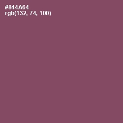 #844A64 - Cannon Pink Color Image