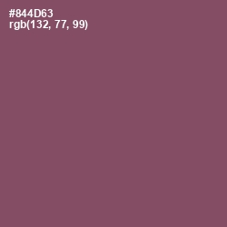 #844D63 - Cannon Pink Color Image