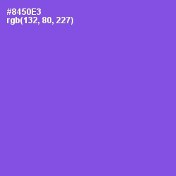 #8450E3 - Medium Purple Color Image