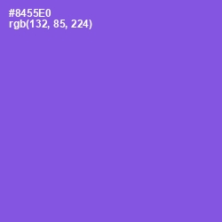 #8455E0 - Medium Purple Color Image