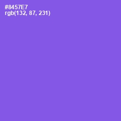 #8457E7 - Medium Purple Color Image