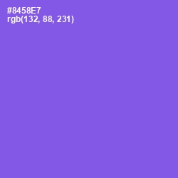 #8458E7 - Medium Purple Color Image