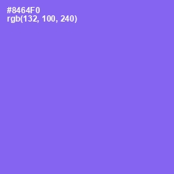 #8464F0 - Medium Purple Color Image