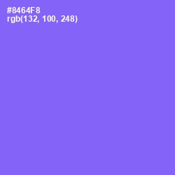 #8464F8 - Medium Purple Color Image