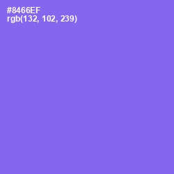 #8466EF - Medium Purple Color Image