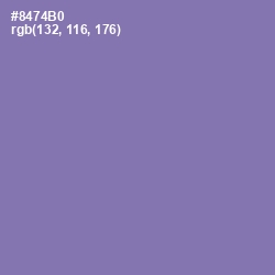 #8474B0 - Purple Mountain's Majesty Color Image