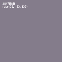 #847B8B - Mountbatten Pink Color Image