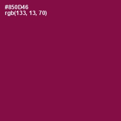 #850D46 - Rose Bud Cherry Color Image