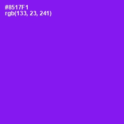 #8517F1 - Electric Violet Color Image