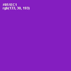 #851EC1 - Electric Violet Color Image