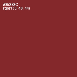 #85282C - Burnt Umber Color Image