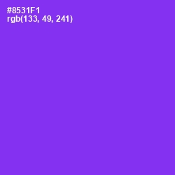 #8531F1 - Electric Violet Color Image