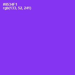 #8534F1 - Electric Violet Color Image