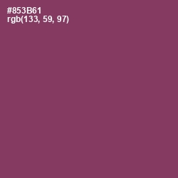 #853B61 - Vin Rouge Color Image