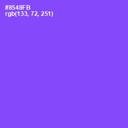 #8548FB - Medium Purple Color Image