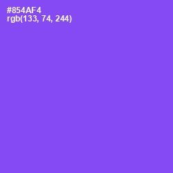 #854AF4 - Medium Purple Color Image