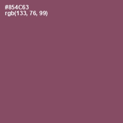 #854C63 - Cannon Pink Color Image