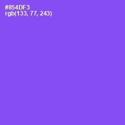 #854DF3 - Medium Purple Color Image