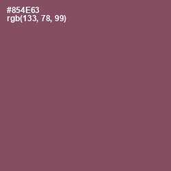 #854E63 - Cannon Pink Color Image