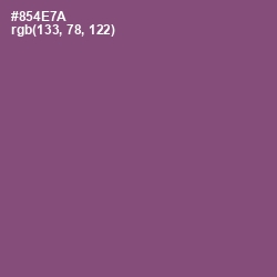 #854E7A - Cannon Pink Color Image