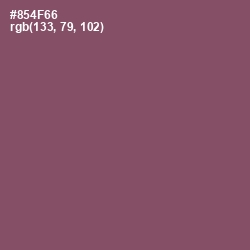 #854F66 - Cannon Pink Color Image