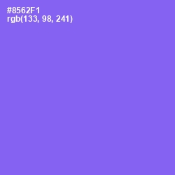 #8562F1 - Medium Purple Color Image