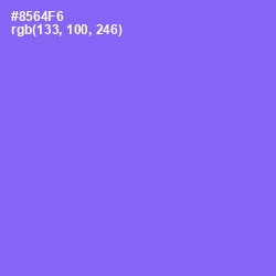#8564F6 - Medium Purple Color Image