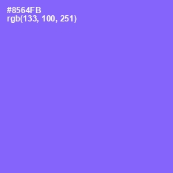 #8564FB - Medium Purple Color Image