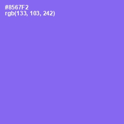 #8567F2 - Medium Purple Color Image