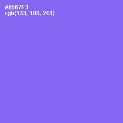 #8567F3 - Medium Purple Color Image