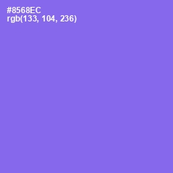 #8568EC - Medium Purple Color Image