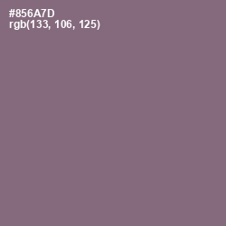 #856A7D - Spicy Pink Color Image
