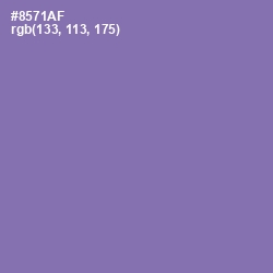 #8571AF - Wisteria Color Image