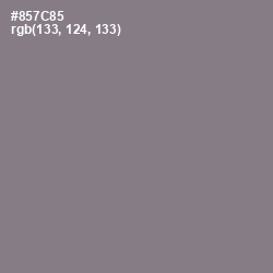 #857C85 - Mountbatten Pink Color Image