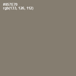 #857E70 - Friar Gray Color Image