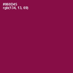 #860D45 - Rose Bud Cherry Color Image