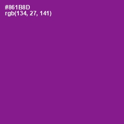 #861B8D - Violet Eggplant Color Image