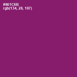#861C6B - Fresh Eggplant Color Image