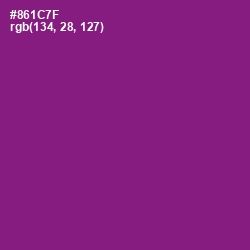 #861C7F - Fresh Eggplant Color Image