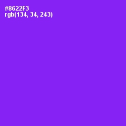 #8622F3 - Electric Violet Color Image