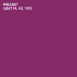 #862A67 - Plum Color Image