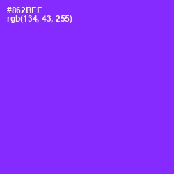 #862BFF - Electric Violet Color Image