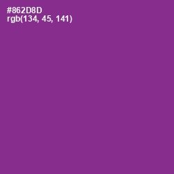 #862D8D - Vivid Violet Color Image