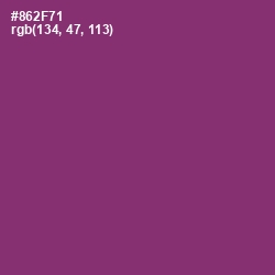 #862F71 - Plum Color Image