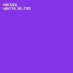 #8632E6 - Electric Violet Color Image