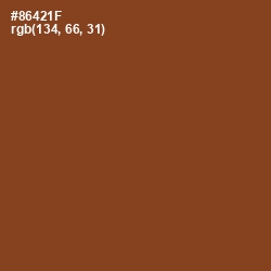 #86421F - Russet Color Image