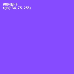 #864BFF - Medium Purple Color Image